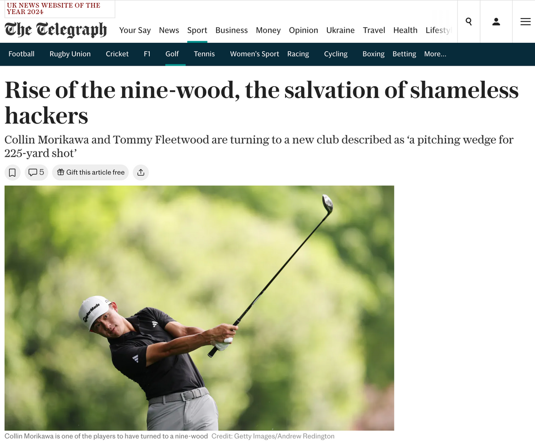 The nine-wood is gaining a cult following
