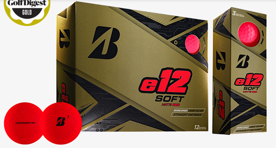 Bridgestone e12 Soft Matte Red golf balls