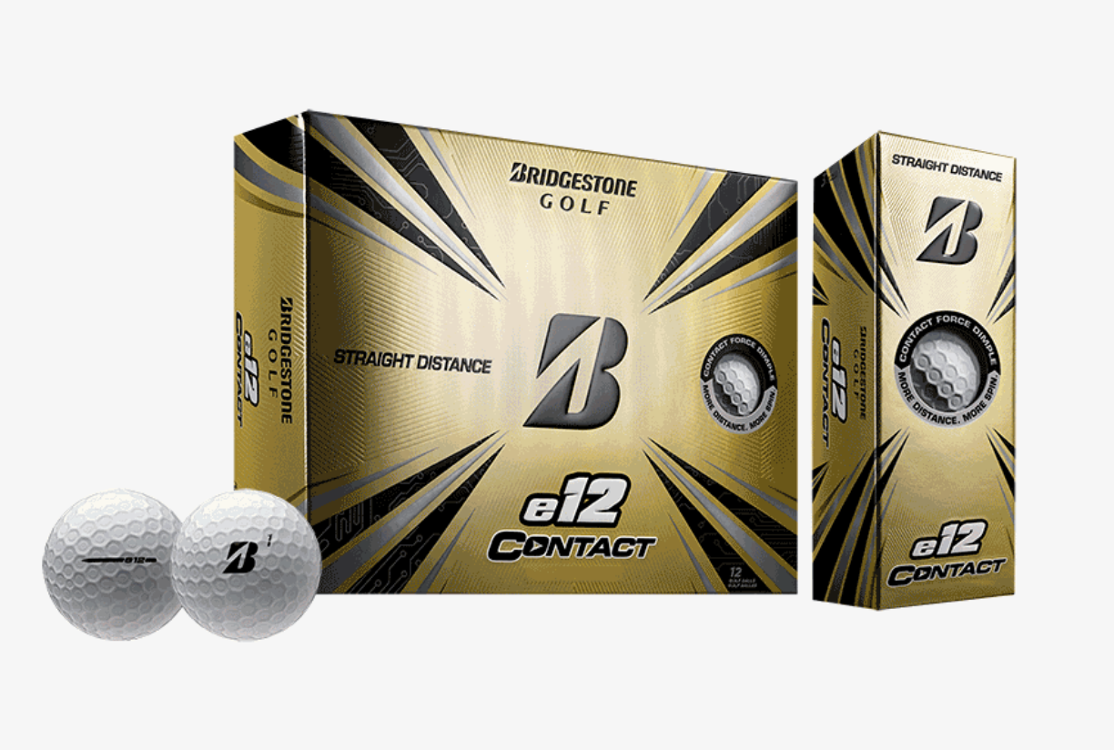 Bridgestone e12 Contact white golf balls