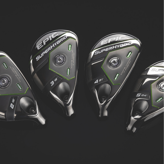 LEFT-HANDED Callaway Epic Super 3 hybrid 18º Aerotech Steelfiber FC HYB regular flex