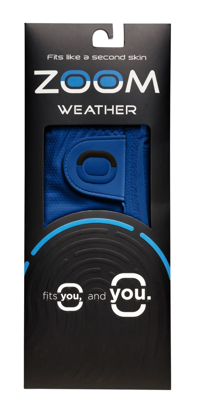 Zoom Weather blue golf glove